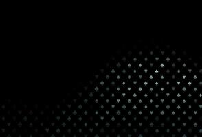 Dark green vector texture with playing cards.