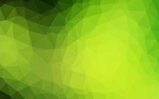 Dark Green vector shining triangular background.