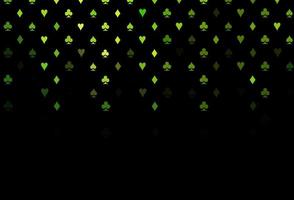 Dark green vector layout with elements of cards.