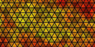 Light Orange vector background with triangles.