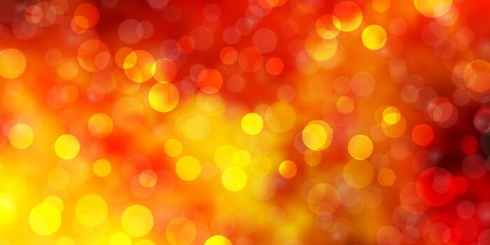 Light Orange vector texture with circles.