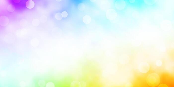 Telón de fondo de vector multicolor claro con círculos.