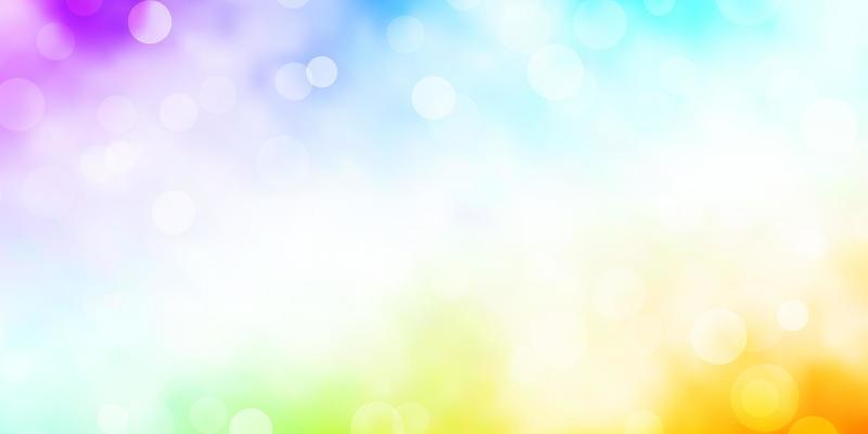 Light Multicolor vector backdrop with circles.
