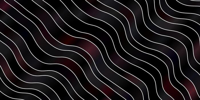 patrón de vector de color rosa oscuro con líneas torcidas.