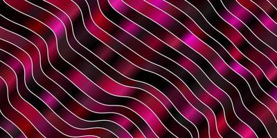 Dark Pink vector pattern with wry lines.