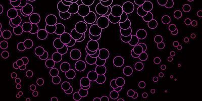 Dark Pink vector layout with circles.