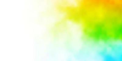 Light Multicolor vector layout with cloudscape.