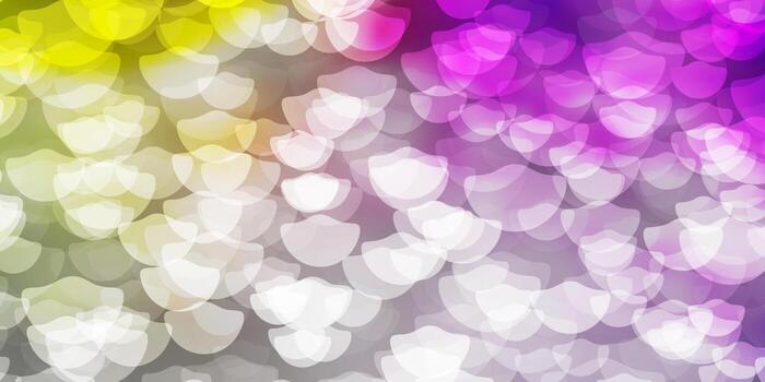 Light Multicolor vector backdrop with circles.