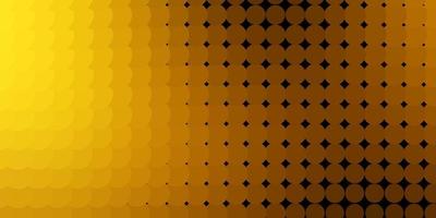 Dark Orange vector background with spots.