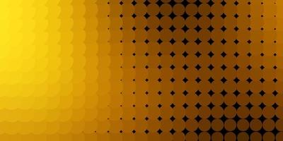 Dark Orange vector background with spots.