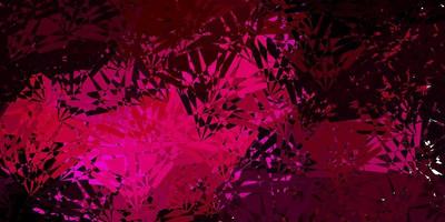 Dark Pink vector background with polygonal forms.