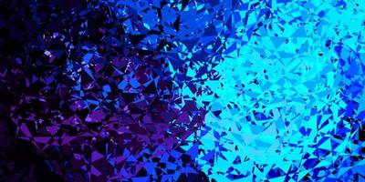 Dark pink, blue vector texture with random triangles.