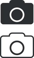 Camera icon. Photo. Simple flat design. Vector art