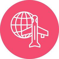 Worldwide Shipping Air Vector Icon Design