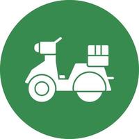 diseño de icono de vector de scooter de entrega