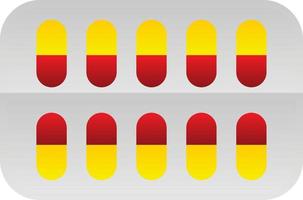 Pills Package Vector Icon Design