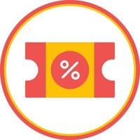 Discount Coupon Vector Icon Design