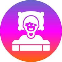 diseño de icono de vector de dormir