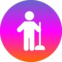 Man Holding Wiper Vector Icon Design