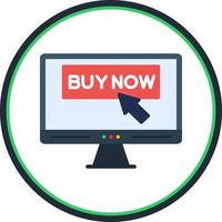 Buy Now Button Vector Icon Design