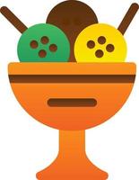 Icecream Bowl Vector Icon Design