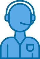Customer Service Agent Vector Icon Design