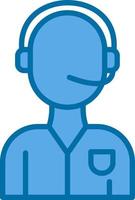 Customer Service Agent Vector Icon Design