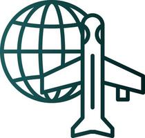 Worldwide Shipping Air Vector Icon Design