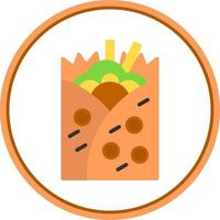 diseño de icono de vector de burrito