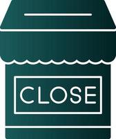 Shop Close Vector Icon Design