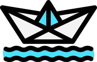 Paper Boat Icon vector