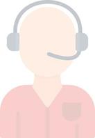 Customer Service Agent Vector Icon Design