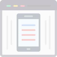 EComerce Webpage Vector Icon Design
