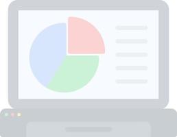 Online Pie Chart Vector Icon Design