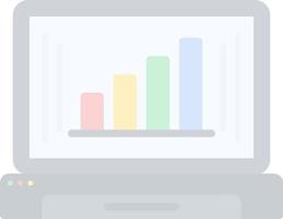 Online Bar Chart Vector Icon Design