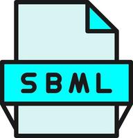Sbml File Format Icon vector