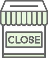 Shop Close Vector Icon Design