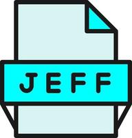 Jeff File Format Icon vector