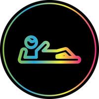 Lying Down Vector Icon Design