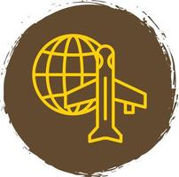 Worldwide Shipping Air Vector Icon Design