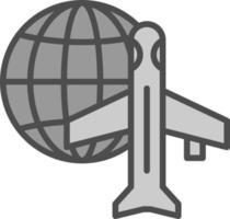 Worldwide Shipping Air Vector Icon Design