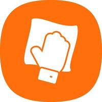 Wipe with Hand Vector Icon Design