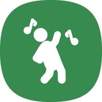 Dancing Vector Icon Design