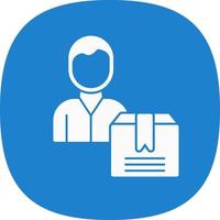 Delivery Man Vector Icon Design