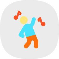 Dancing Vector Icon Design