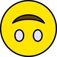Upside-Down Face Vector Icon Design