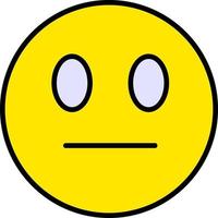 Neutral Face Vector Icon Design