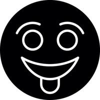Face with Tongue Vector Icon Design
