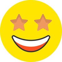 Star-Struck Vector Icon Design