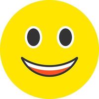 Slightly Smiling Face Vector Icon Design